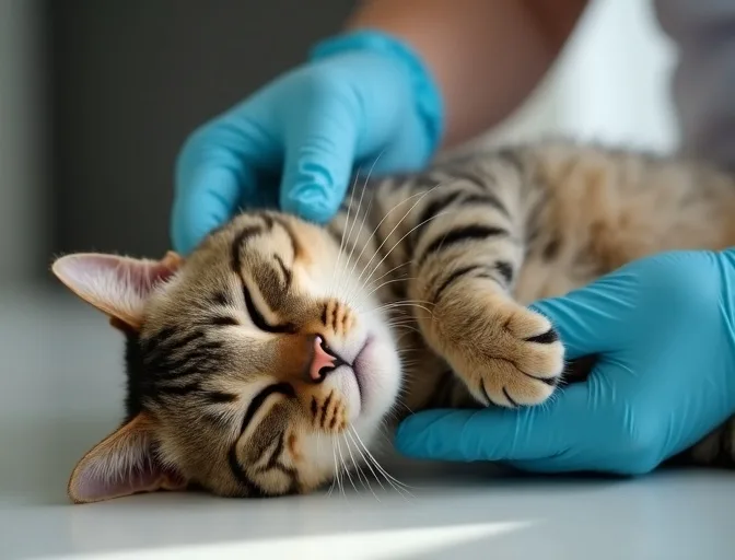 Specialist carefully handling a deceased cat with dignity in Malvern East